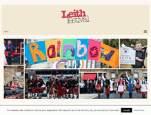 Tablet Screenshot of leithfestival.com